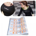 yoga kıyafetleri için serigrafi ısı transferi etiket 
