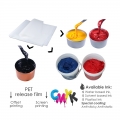Fabrika fiyat tedarikçisi sıcak/soğuk soyma şeffaf pet film levhası t-shirt baskı ısı transferi için 