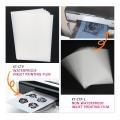 Su Geçirmez Mürekkep Püskürtmeli Şeffaflık Baskı Polyester Pet Film Rulosu A3 A4 Pozitif Serigrafi Baskı İçin 