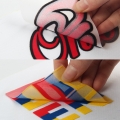 Özel ucuz fiyatlı logo ütüyle baskı 3d akın ısı pres transfer etiket çıkartmaları giyim konfeksiyon için 